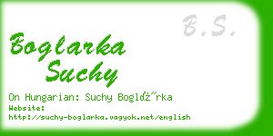 boglarka suchy business card